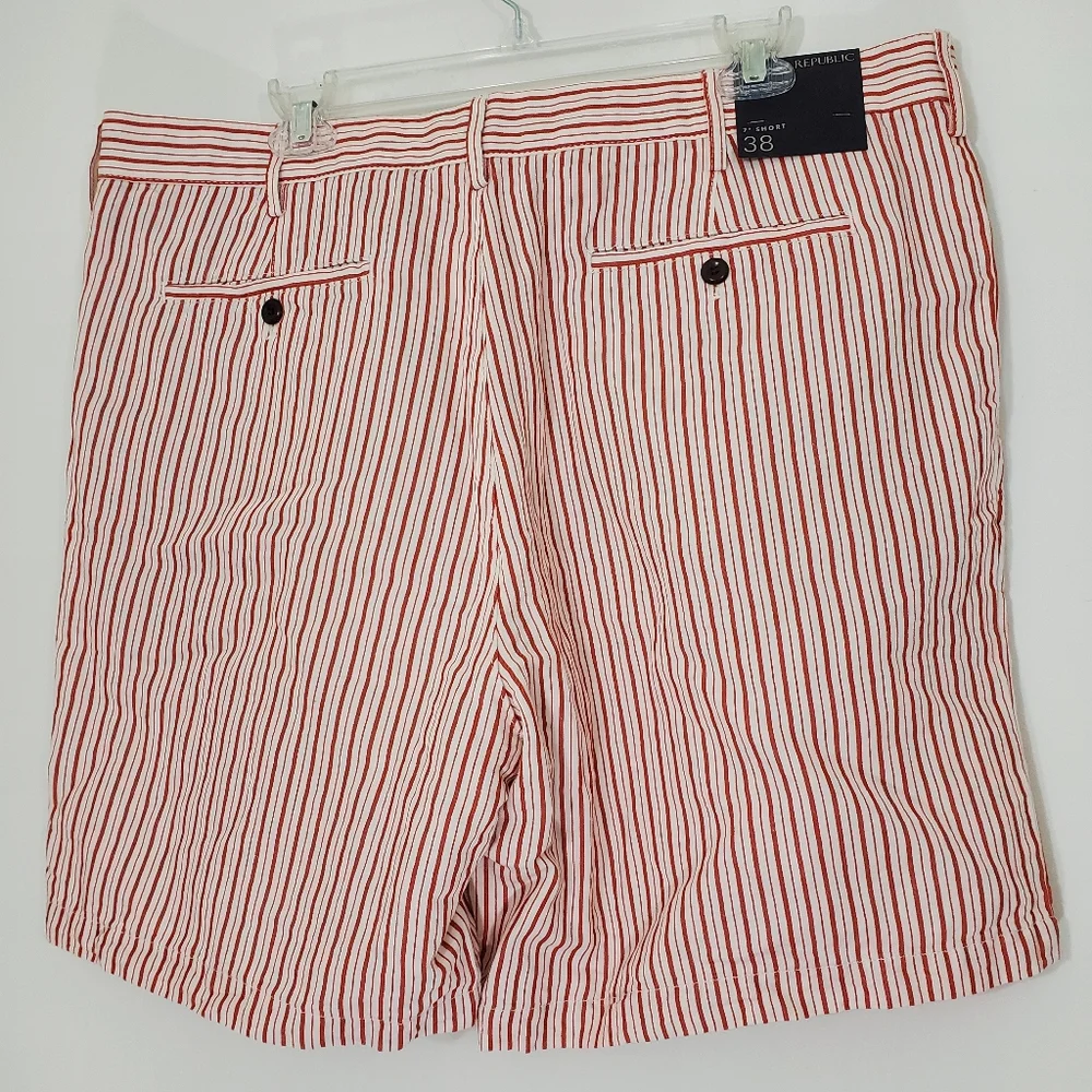 Banana Republic Cotton/Linen Striped 7